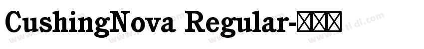 CushingNova Regular字体转换